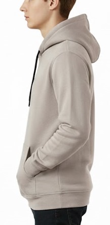 M&K Oversize Hoodie Plain Beige - Image 3