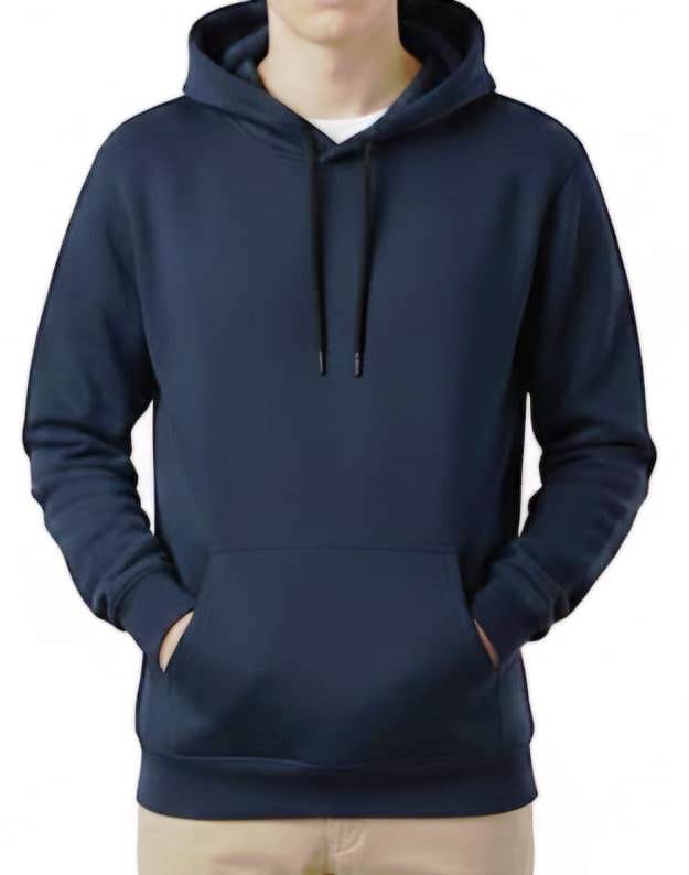 M&K Oversize Hoodie Plain Dark Blue