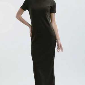 M&K Basic Derby Dress Black