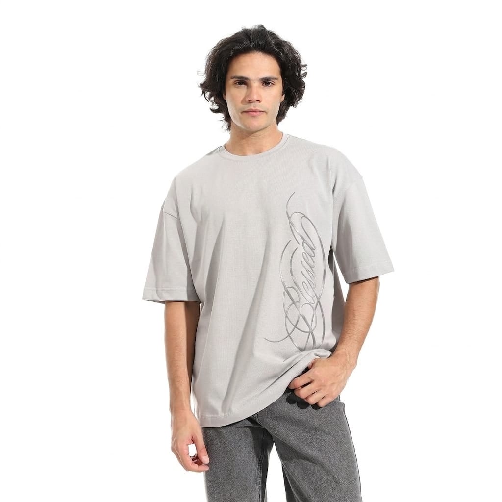 M&K Oversize 100% Cotton (BLESSED) Silver