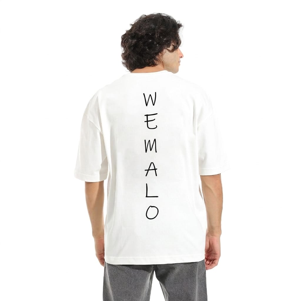 M&K Oversize 100% Cotton (WEMALO) White