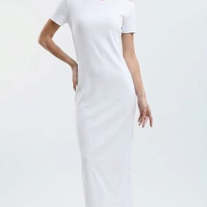M&K Basic Derby Dress White